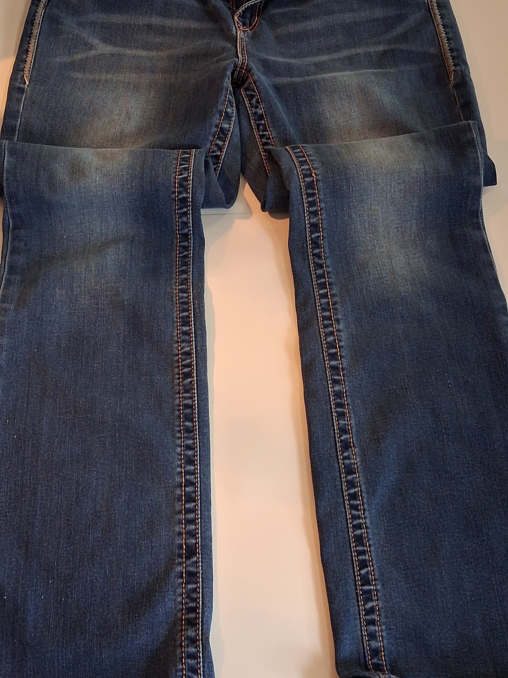 Womems Maurices Boot Cut Denim Jeans in Dark Blue